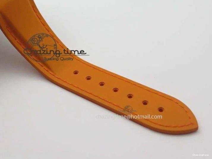 0516 Breathable Planet Ocean SS Bp Maker 45mm Orange Bezel On Orange Rubber Strap A 8221